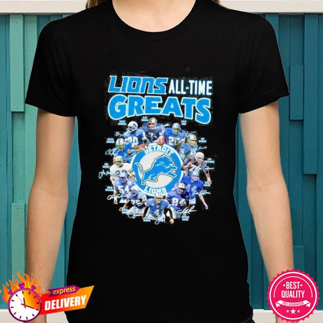 Detroit Lions Members All-Time Greats T-Shirt - TeeNavi