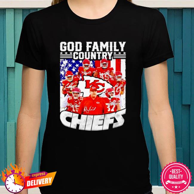 God Family Country Kansas City Chiefs 2023 signatures shirt, hoodie,  longsleeve, sweatshirt, v-neck tee