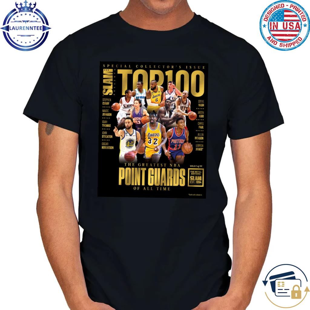 Gold metal top 100 nba point guards of all time shirt