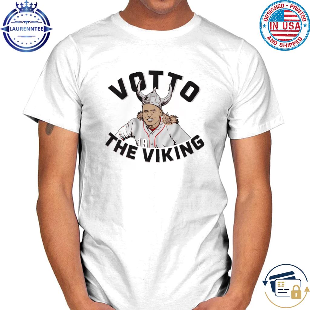 Joey Votto Viking Cutain call picture signature shirt, hoodie, sweater and  long sleeve