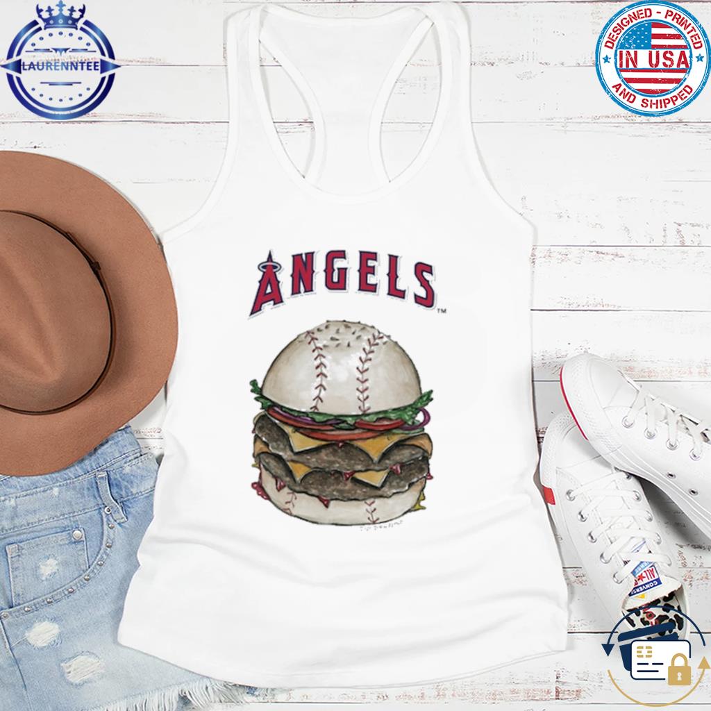 Los angeles angels women's burger shirt, hoodie, sweater, long