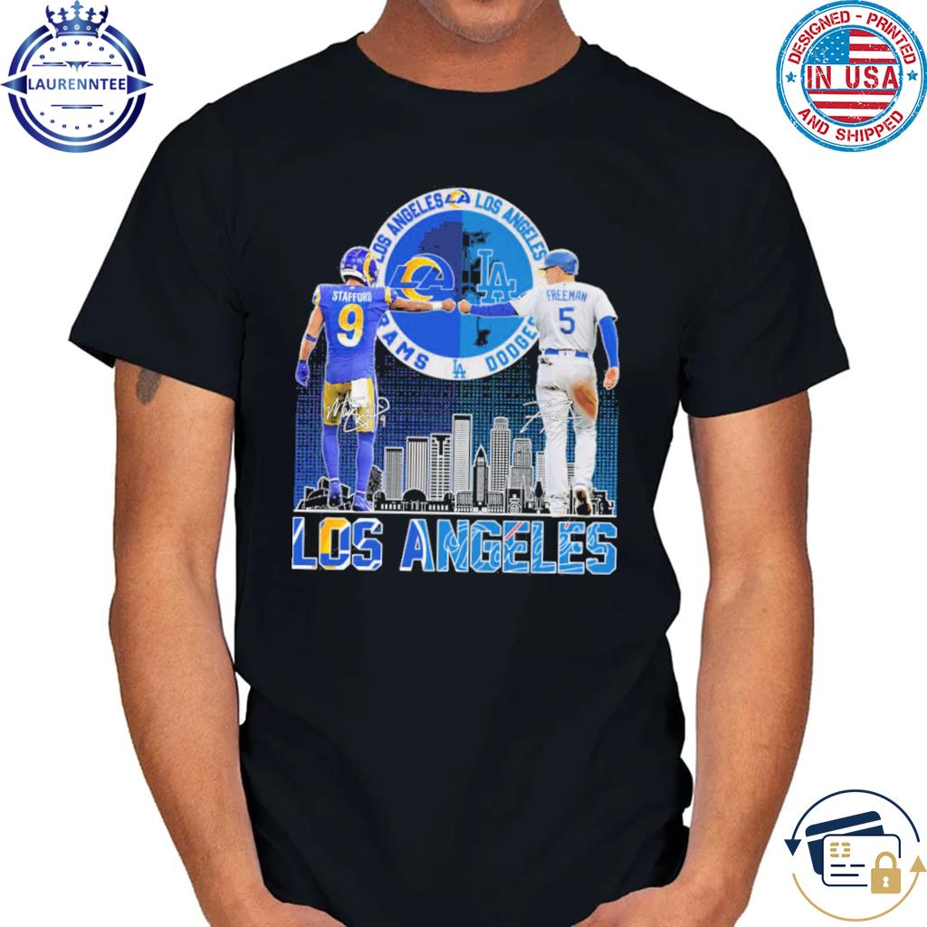 Los Angeles Rams Stafford And Dodgers Freeman City Champions