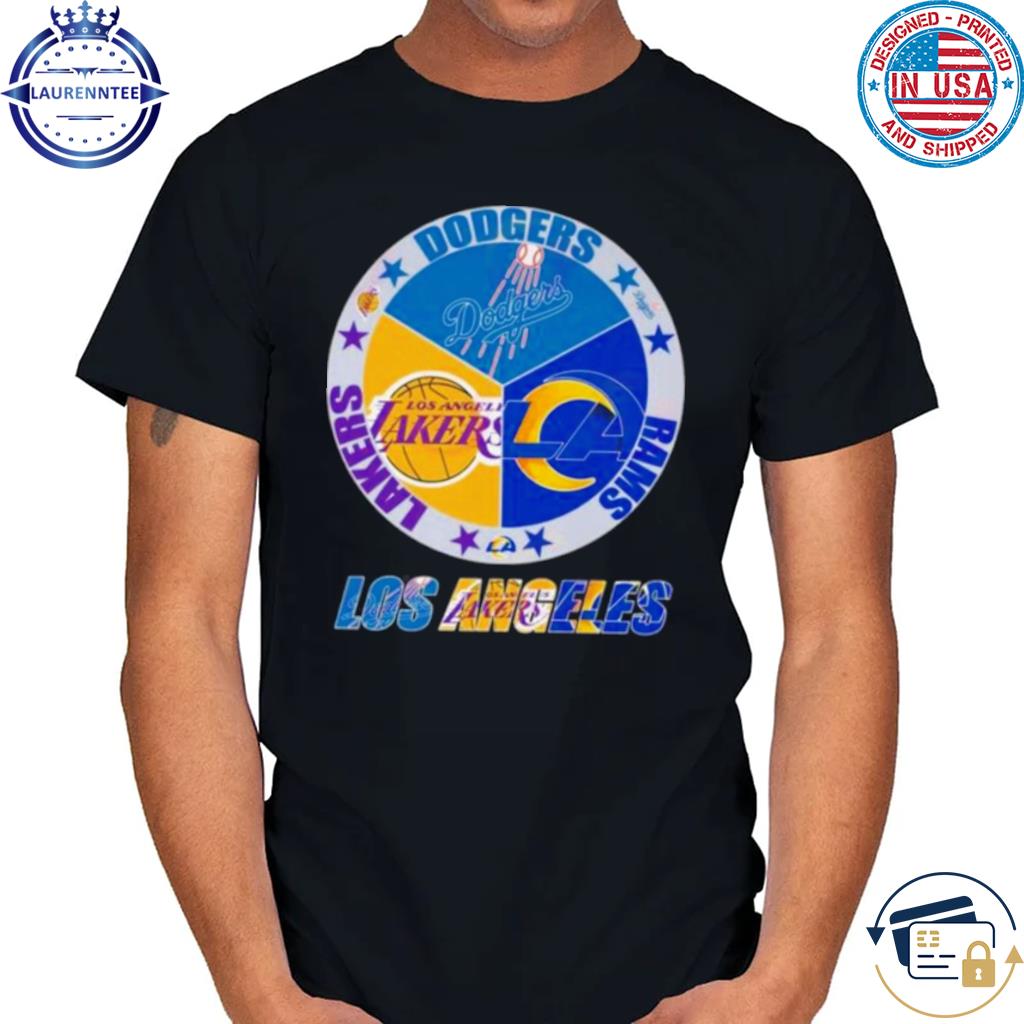 Los angeles Dodgers rams Lakers T-shirt, hoodie, sweater, long sleeve and  tank top