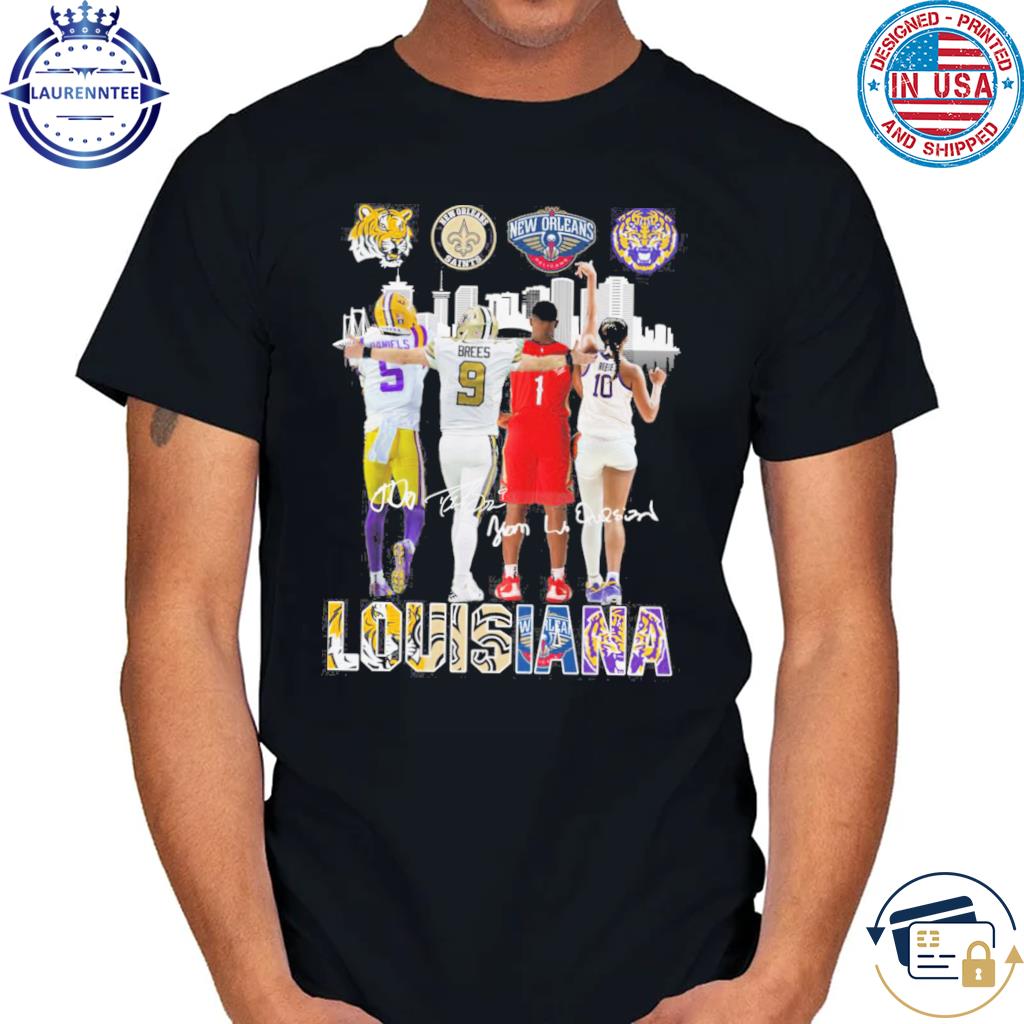 Louisiana LSU Tigers New Orleans Pelicans Saints City Champions T