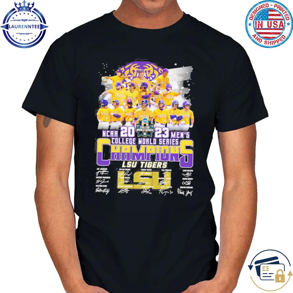 Men's College World Series Champions 2023 LSU Tigers Hoodie T Shirt -  Growkoc