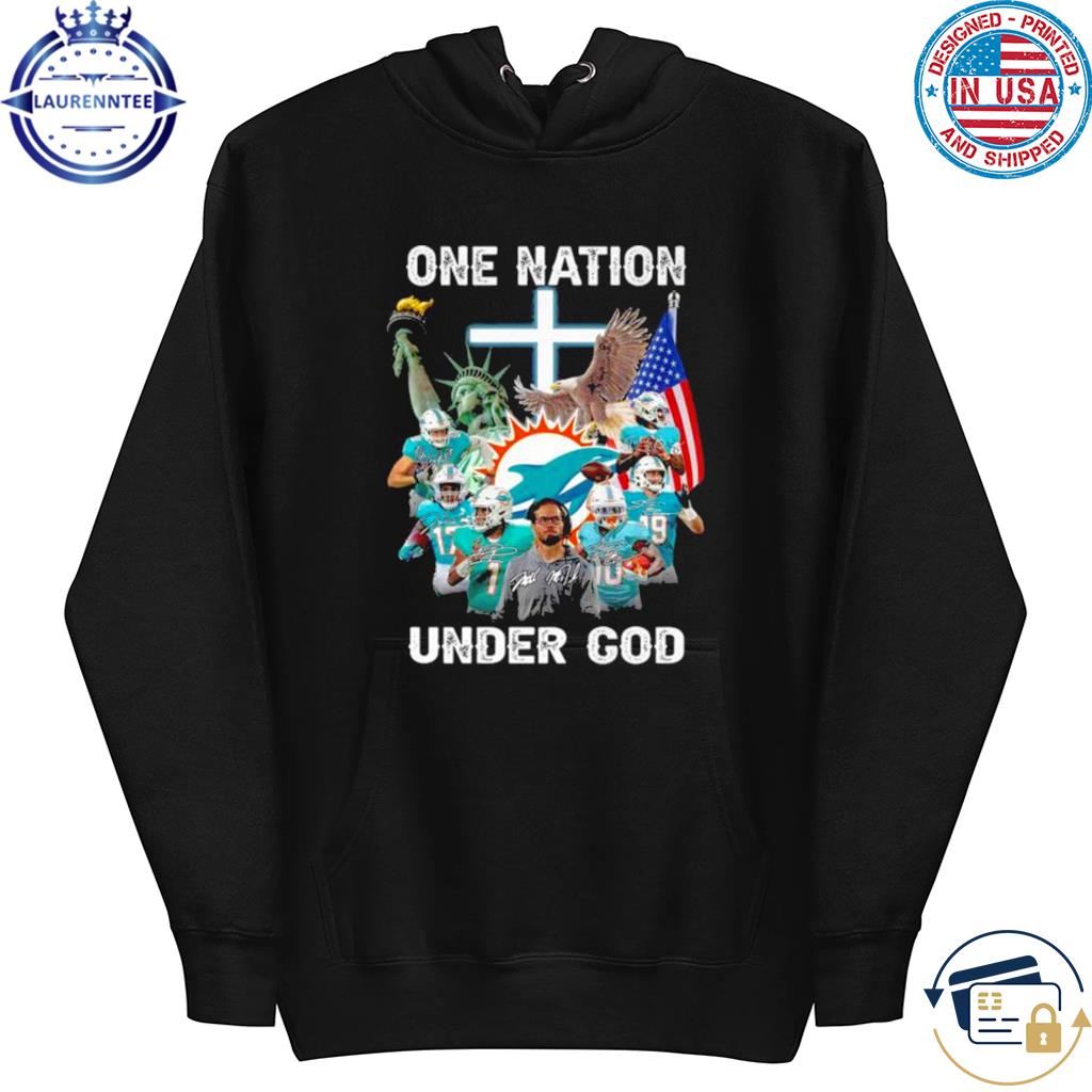 One Nation Under God Miami Dolphins Tee Design 3D T Shirts For