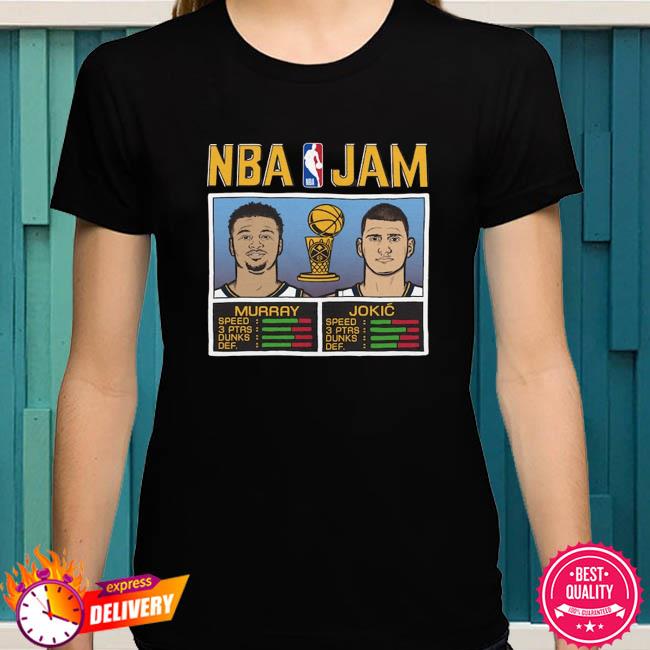 Official NBA jam triblend nikola jokic and jamal murray denver nuggets shirt,  hoodie, sweater, long sleeve and tank top