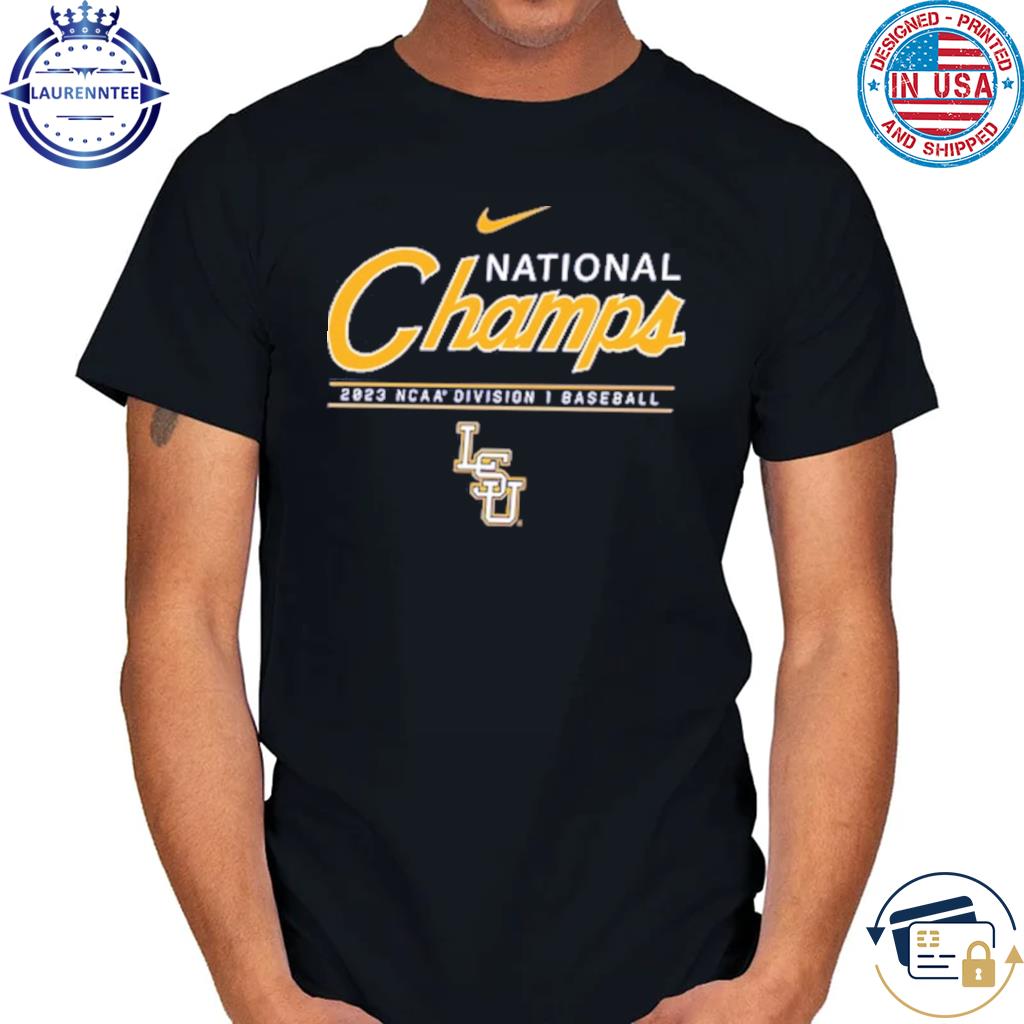 2023 Ncaa Division I Champions Baseball Lsu Tigers Baseball Shirt