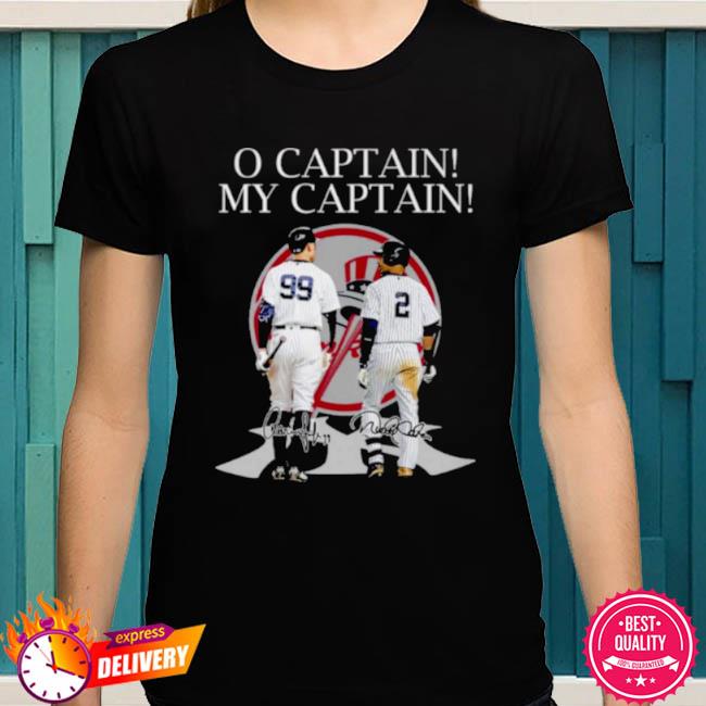 O Captain My Captain Ny Yankees Aaron Judge And Derek Jeter T-Shirt -  Trending Tee Daily in 2023