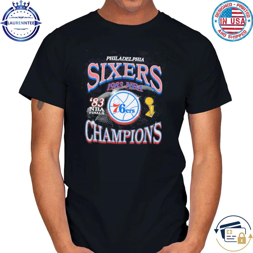 Philadelphia 76ers Mitchell & Ness Hardwood Classics 1983 Finals Champions  Era T-Shirt, hoodie, sweater, long sleeve and tank top