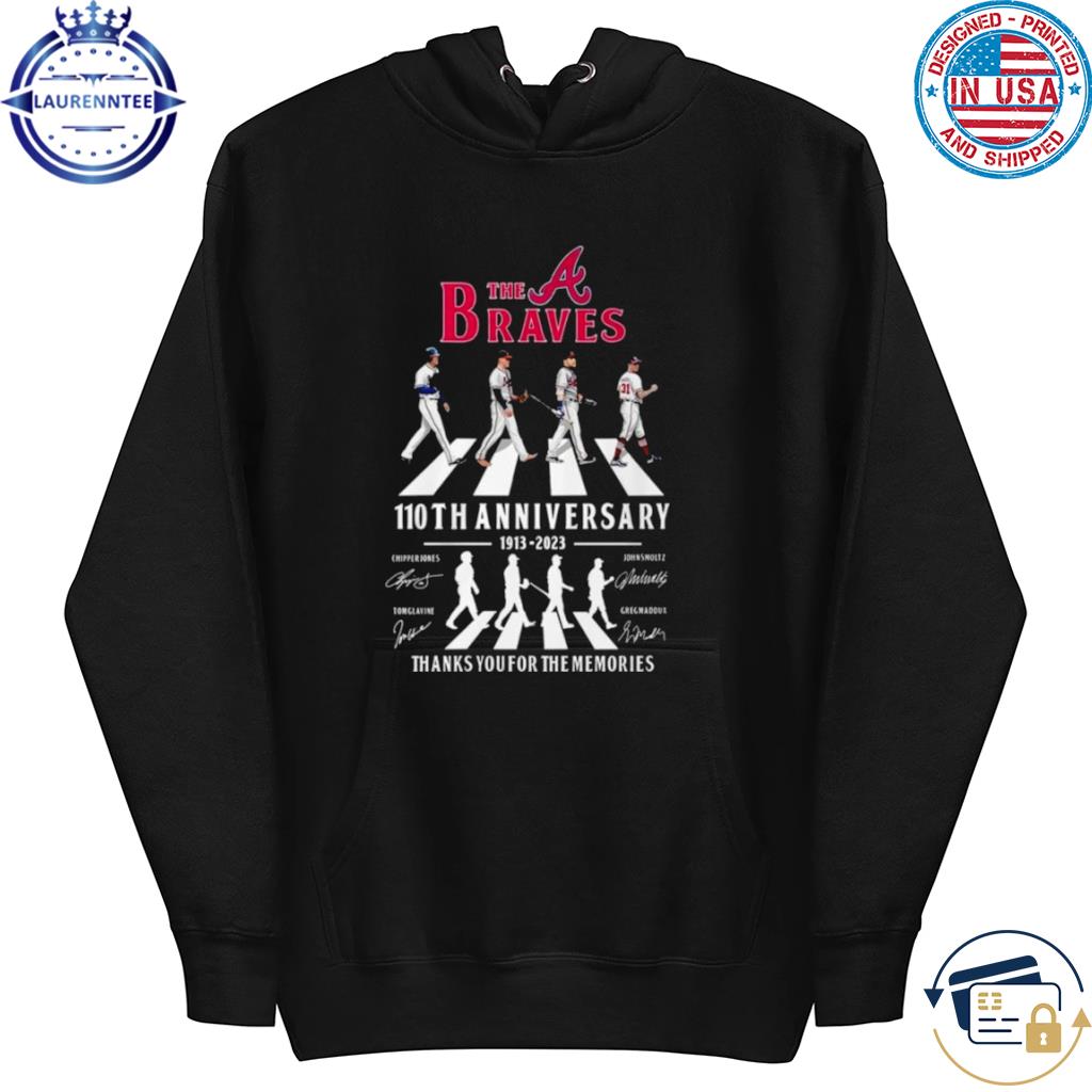 Official The Atlanta Braves Abbey Road 110th Anniversary 1913-2023 Thanks  You For The Memories Signatures Shirt, hoodie, sweater, long sleeve and  tank top