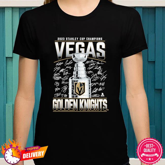 Vegas Golden Knights Majestic Threads Women's 2023 Stanley Cup Champions  Off-Shoulder Long Sleeve V-Neck T-Shirt - Black