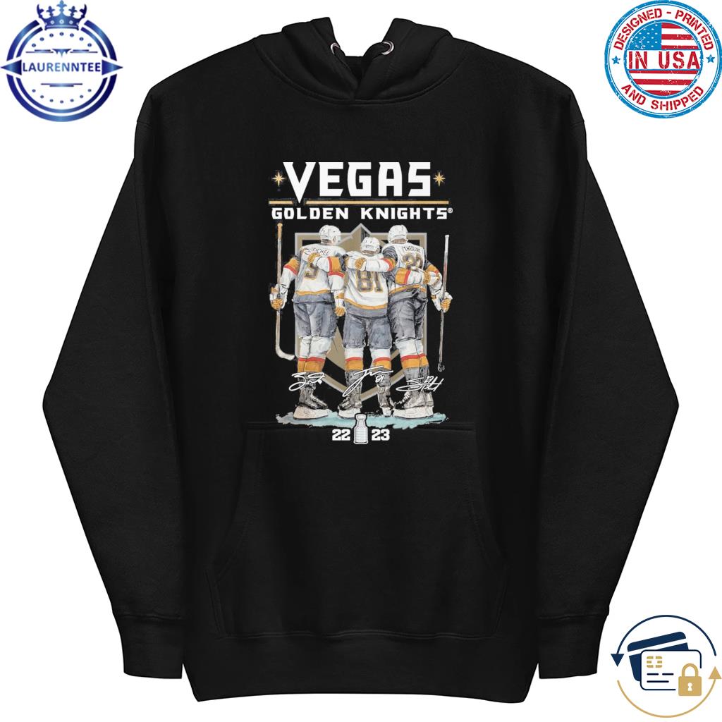 Unique Signature Of Player NHL Hockey Vegas Golden Knights T Shirt, Golden  Knight Merchandise - Allsoymade