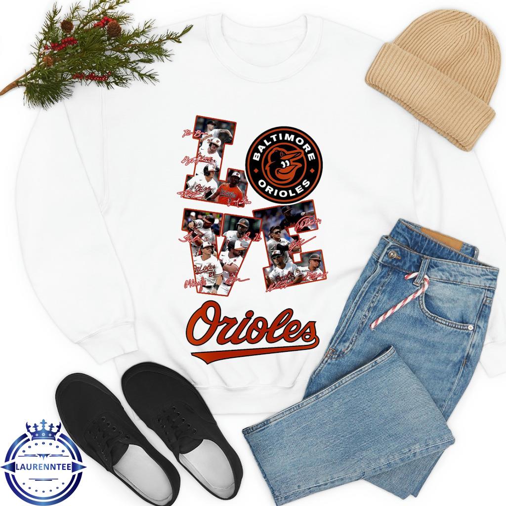 Baltimore orioles love team personalized black design baseball shirt,  hoodie, sweater, long sleeve and tank top