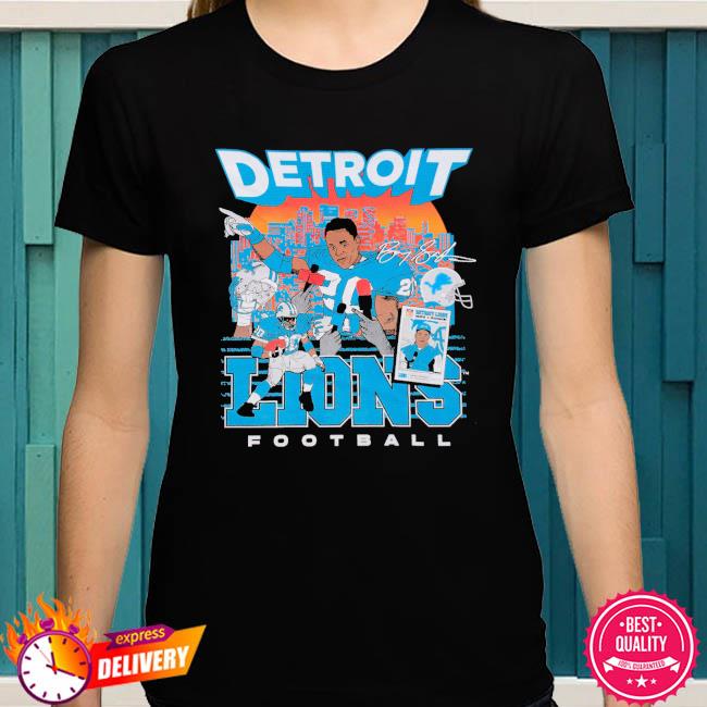 black detroit lions t shirt