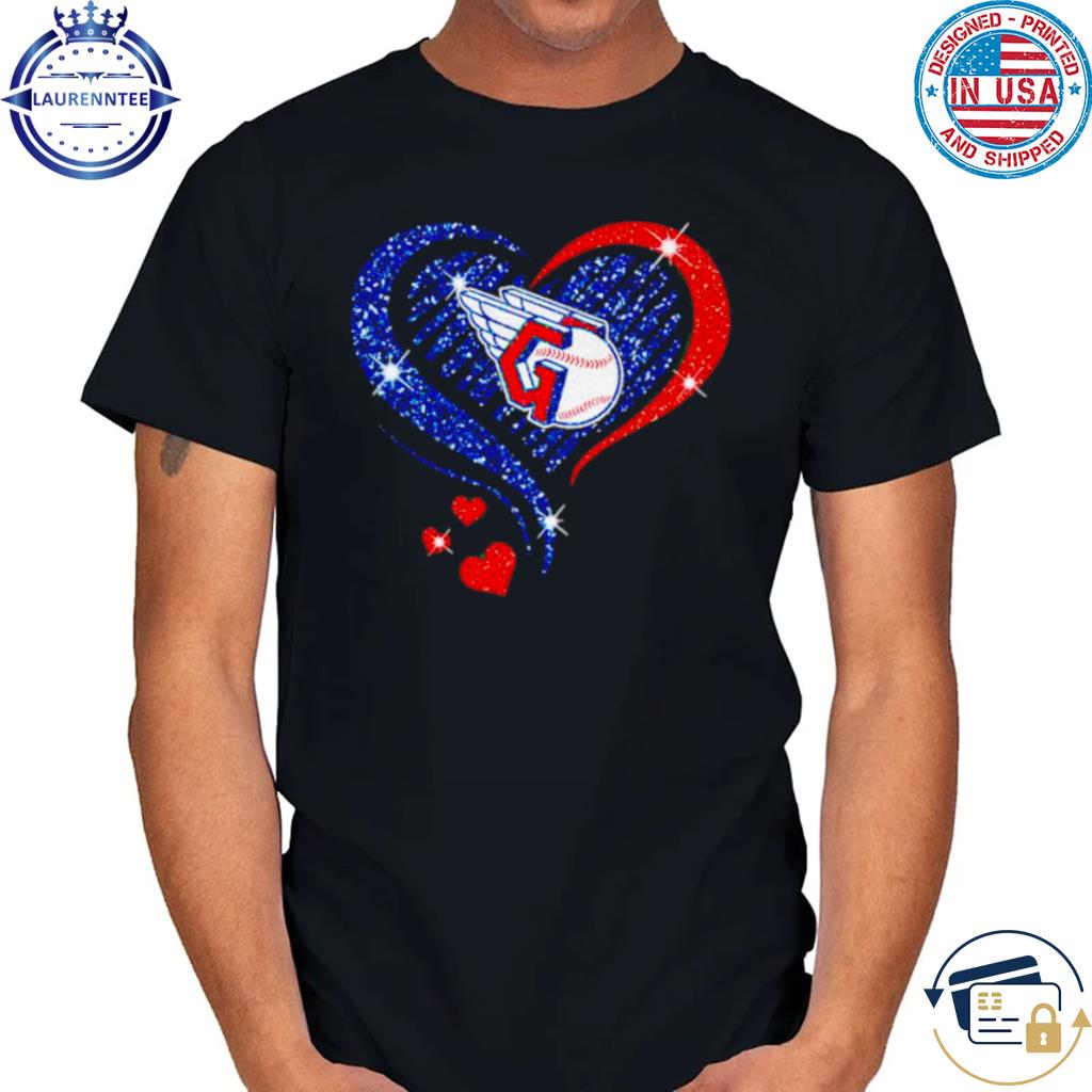 cleveland Guardians baseball logo heart diamond shirt - Limotees