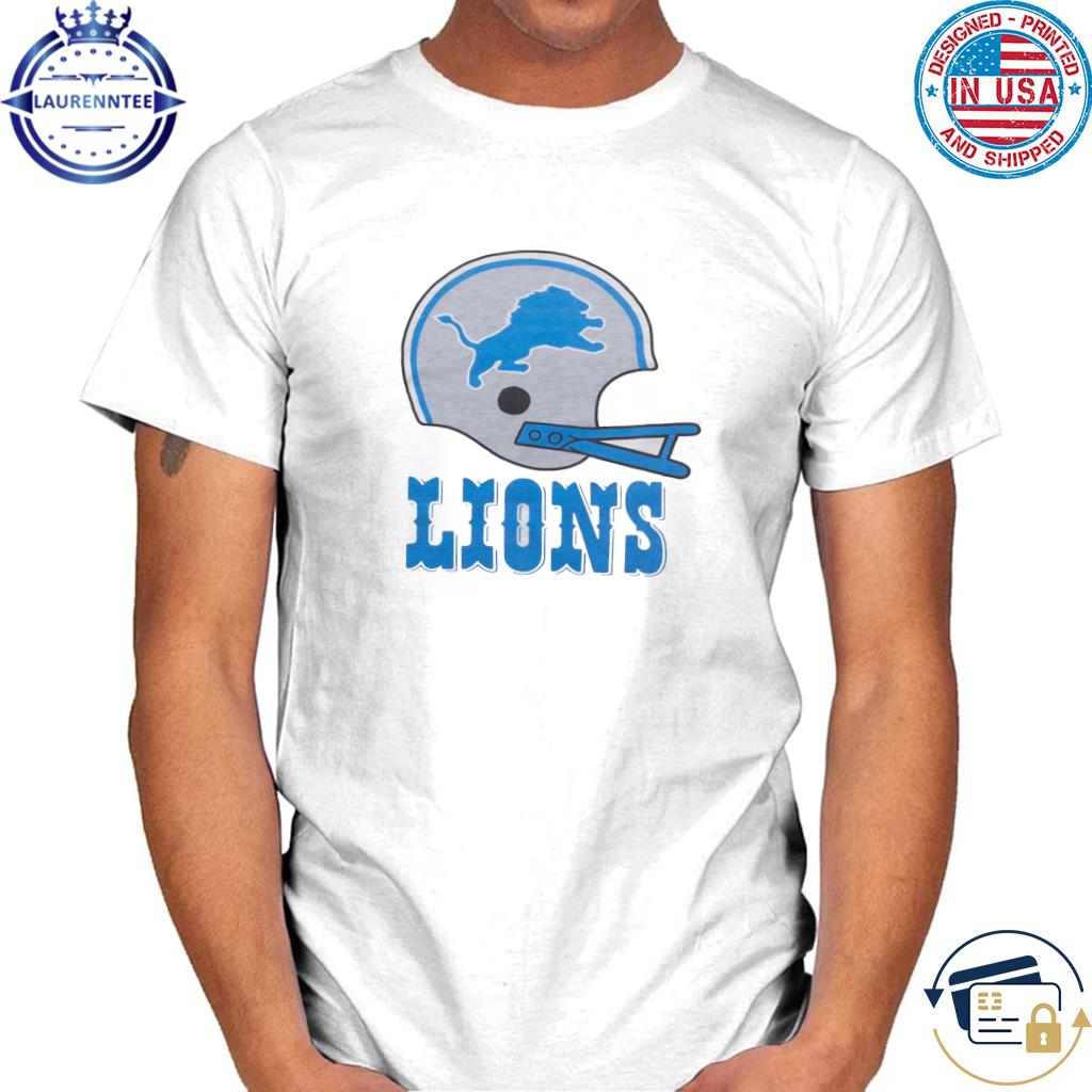 Detroit Lions Secondary Colour Logo Long Sleeve T-Shirt - Mens