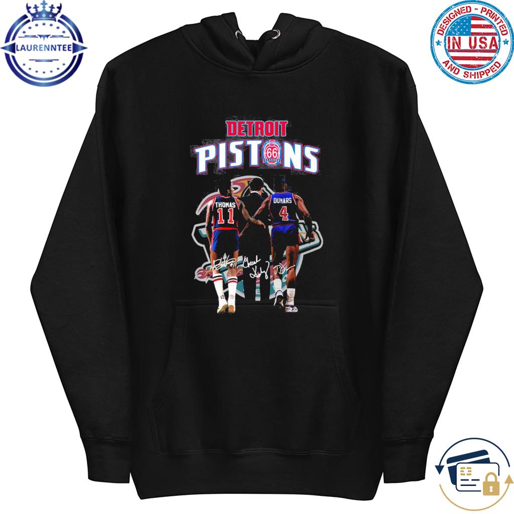 Detroit Pistons 66th Anniversary Thomas And Dumars T Shirt - Growkoc