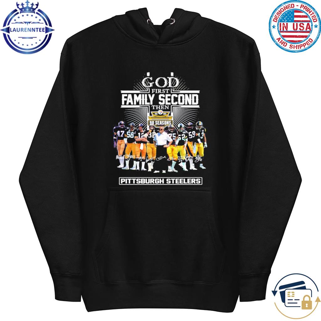 Official god First Family Second Then Pittsburgh Steelers Shirt