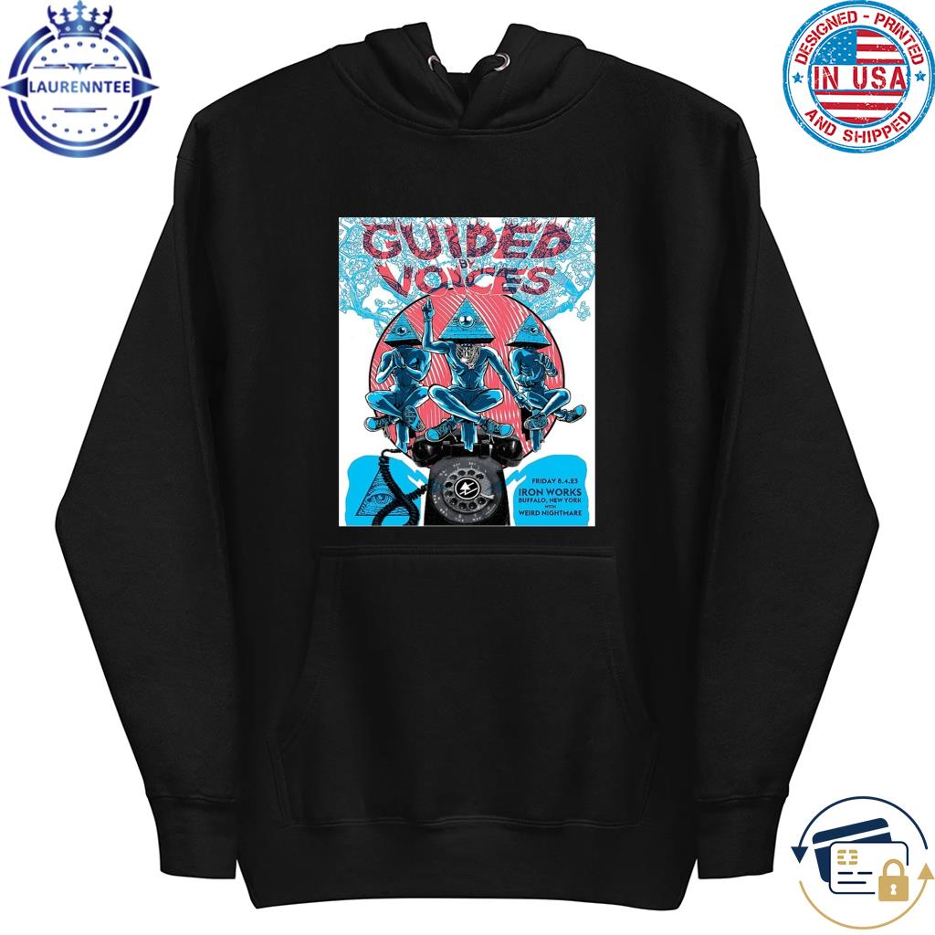 Guided by voices buffalo iron works aug 4 2023 poster s hoodie