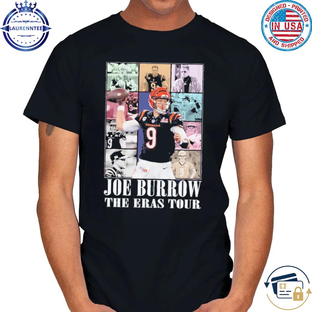 Joe burrow the eras tour style graphic shirt