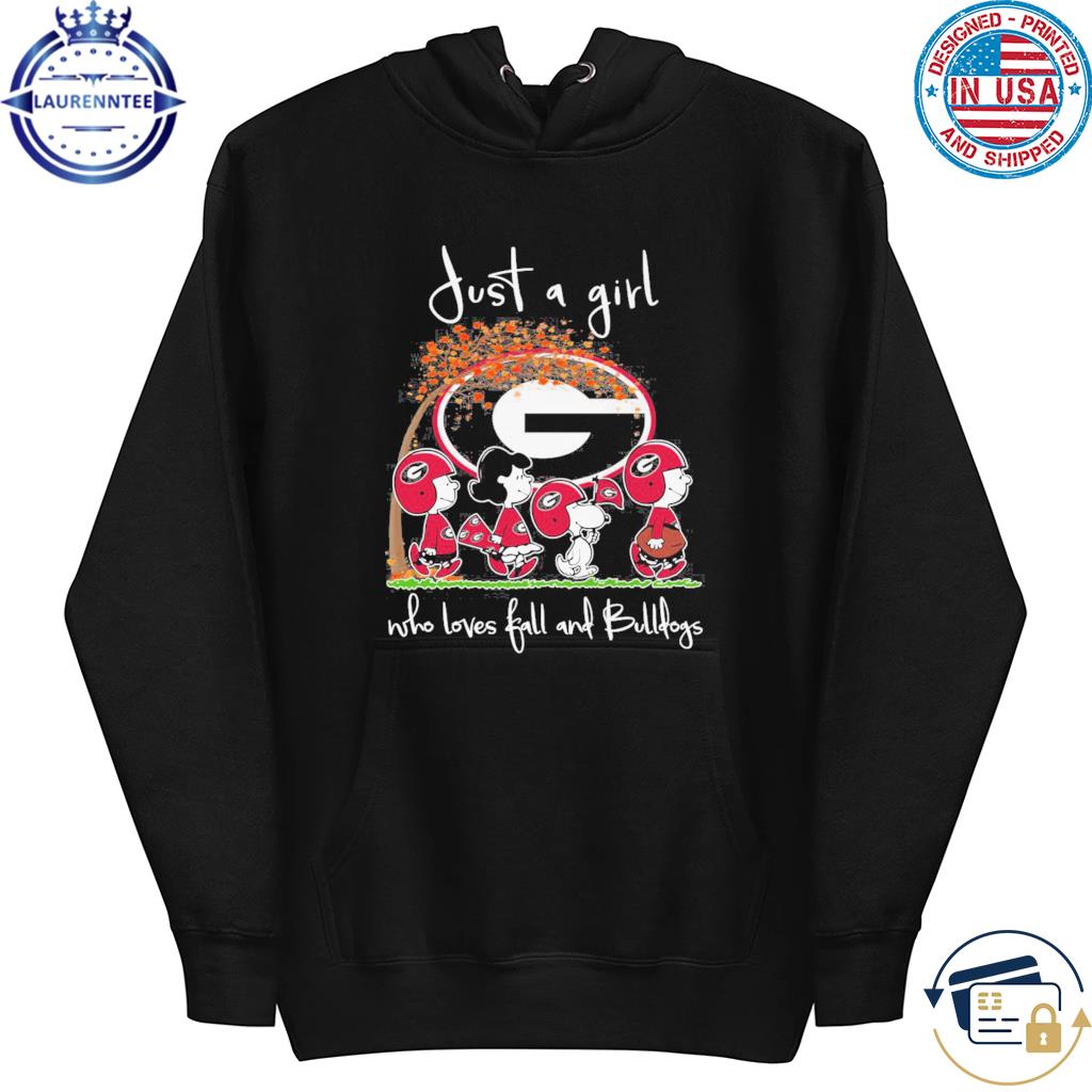 Just a girl who loves fall and bulldogs s hoodie