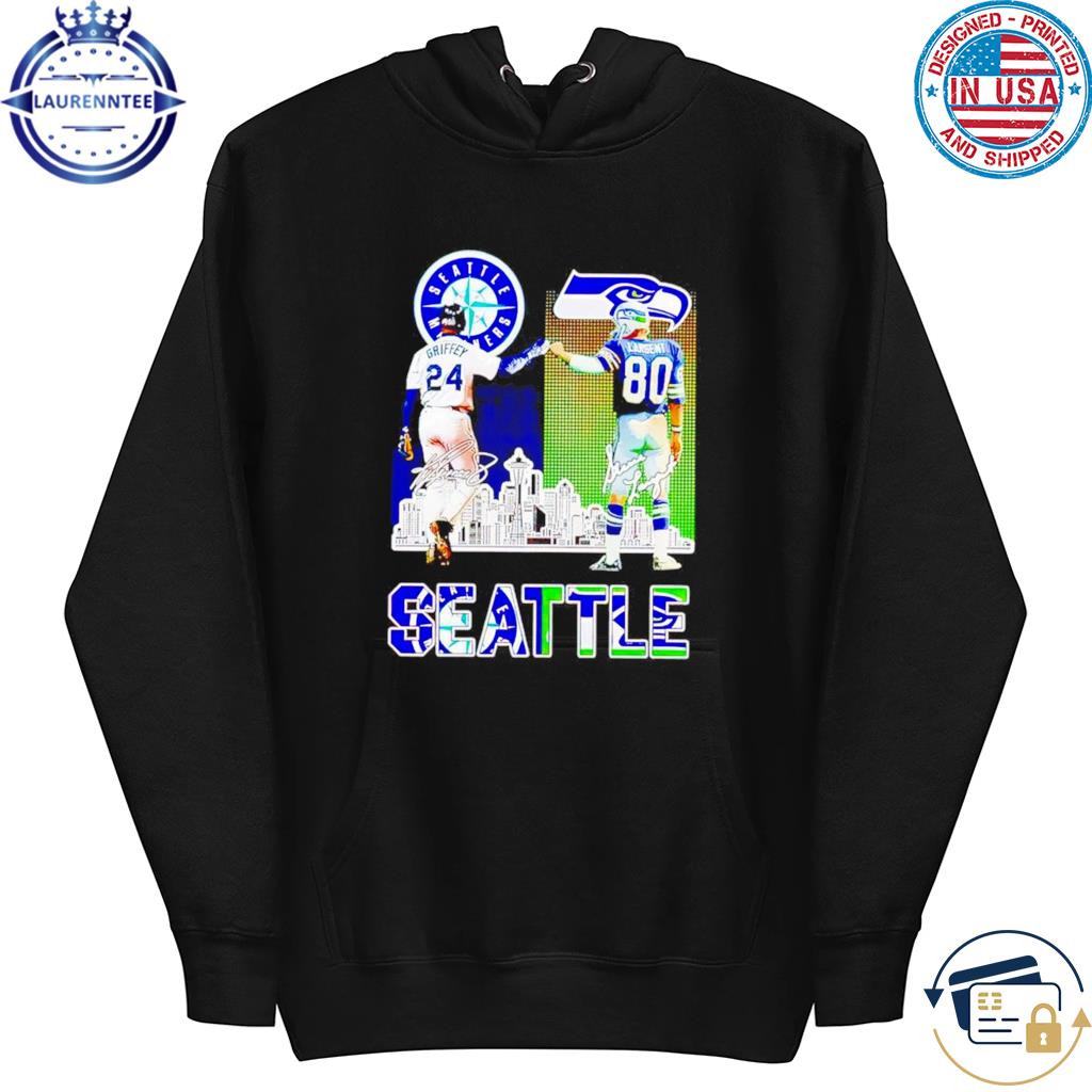 Official seattle ken griffey jr and steve largent signatures T-shirt,  hoodie, tank top, sweater and long sleeve t-shirt