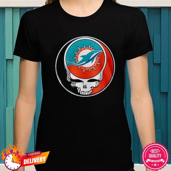 Miami Dolphins / Grateful Dead Custom Printed T-Shirt