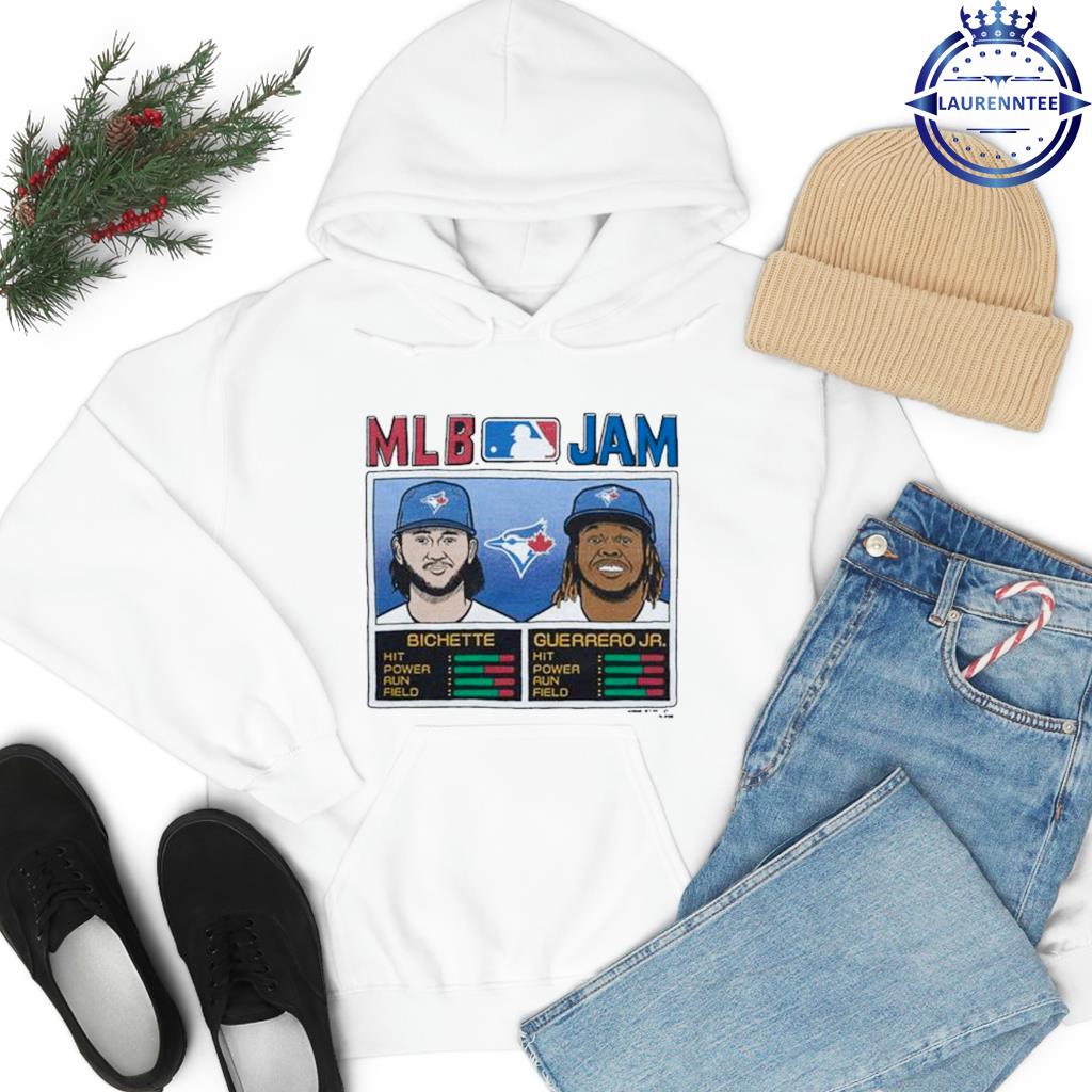 Mlb jam toronto blue jays bichette and guerrero jr shirt, hoodie