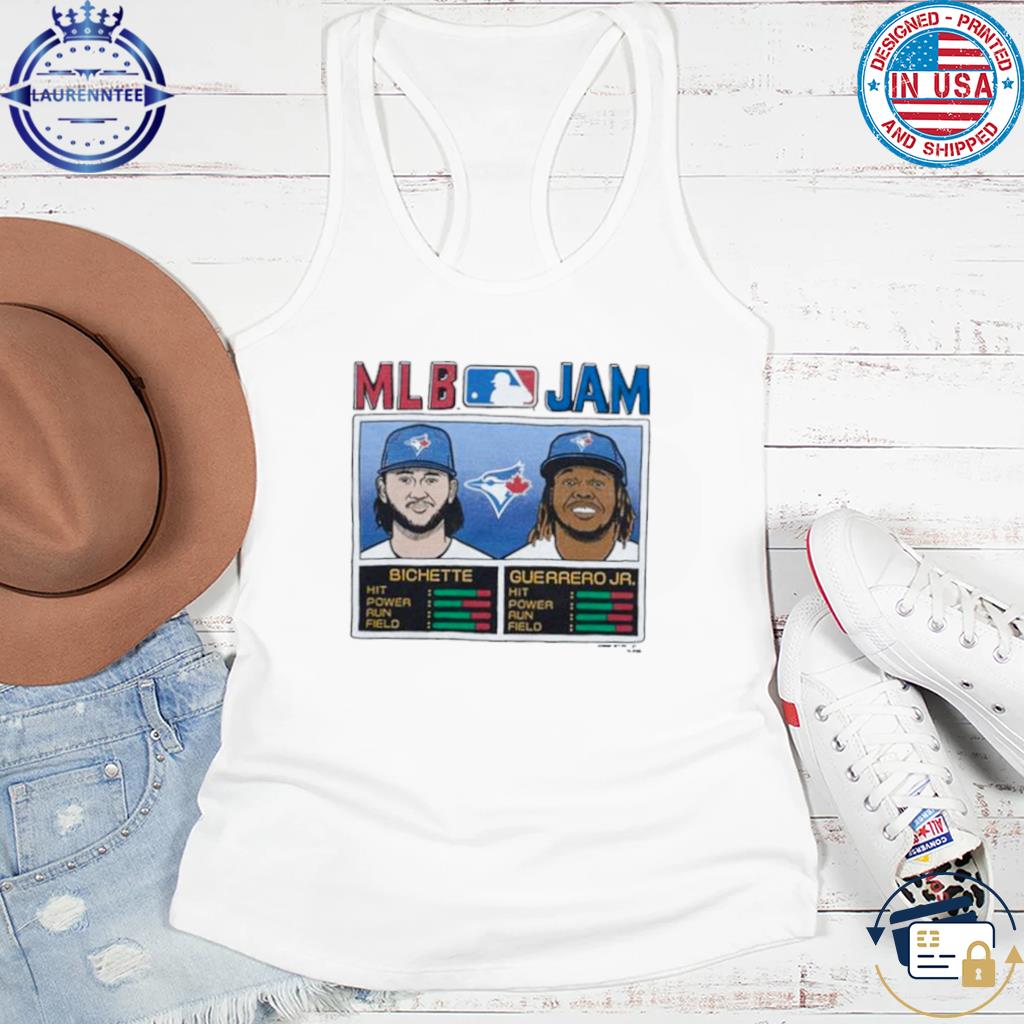 MLB Jam Toronto Blue Jays Bichette And Guerrero Jr Retro Shirt