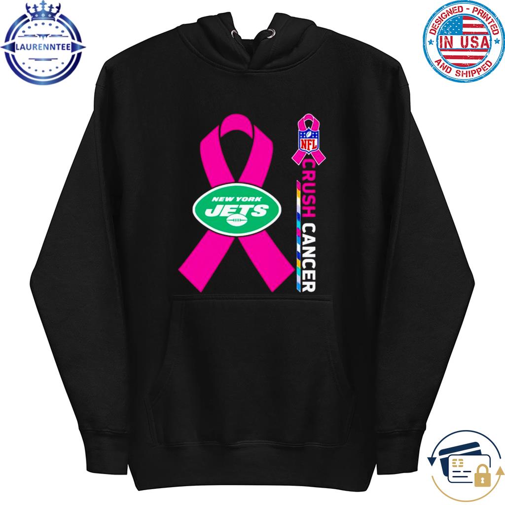 New york jets nfl crush cancer shirt, hoodie, sweater, long sleeve and tank  top