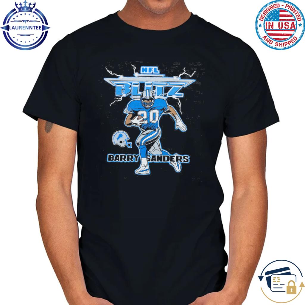 Nfl Blitz Lions Barry Sanders Shirt in 2023