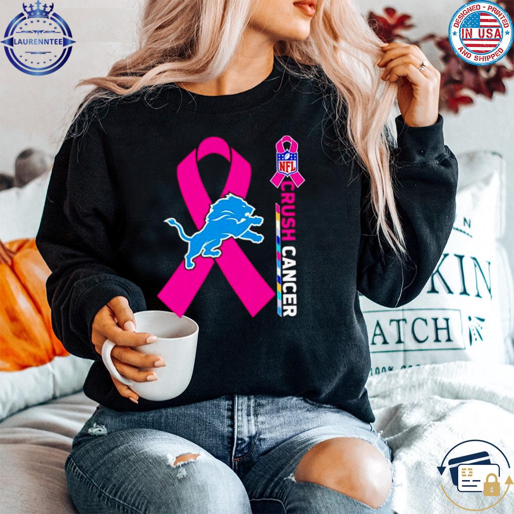 Crush Cancer Detroit Lions NFL Shirt Cancer Support Women Men Shirt - Best  Seller Shirts Design In Usa