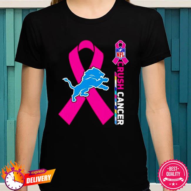 Crush Cancer Detroit Lions NFL Shirt Cancer Support Women Men Shirt - Best  Seller Shirts Design In Usa