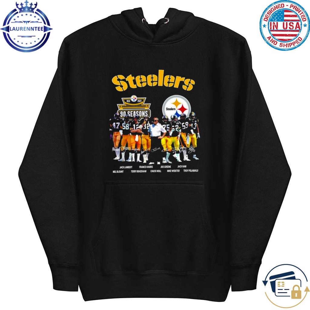 Pittsburgh steelers 90 season 1933 2023 memories signatures shirt - Limotees