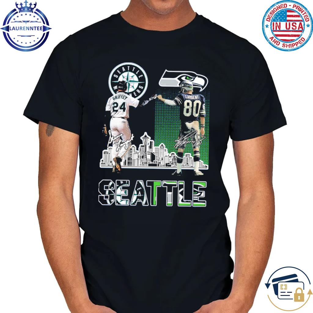 Original seattle Mariners Griffey And Seahawks Largent City Champion Shirt  - Limotees