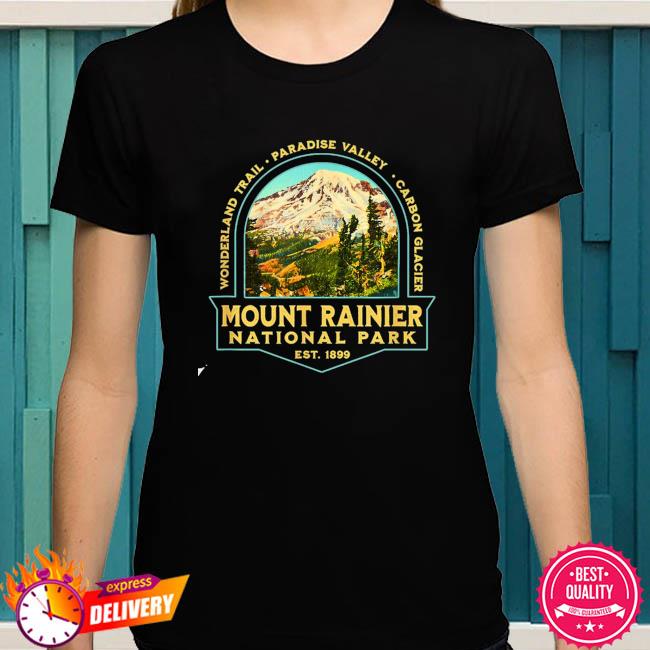 Mt. Rainier Washington, T-Shirt Medium / Gold