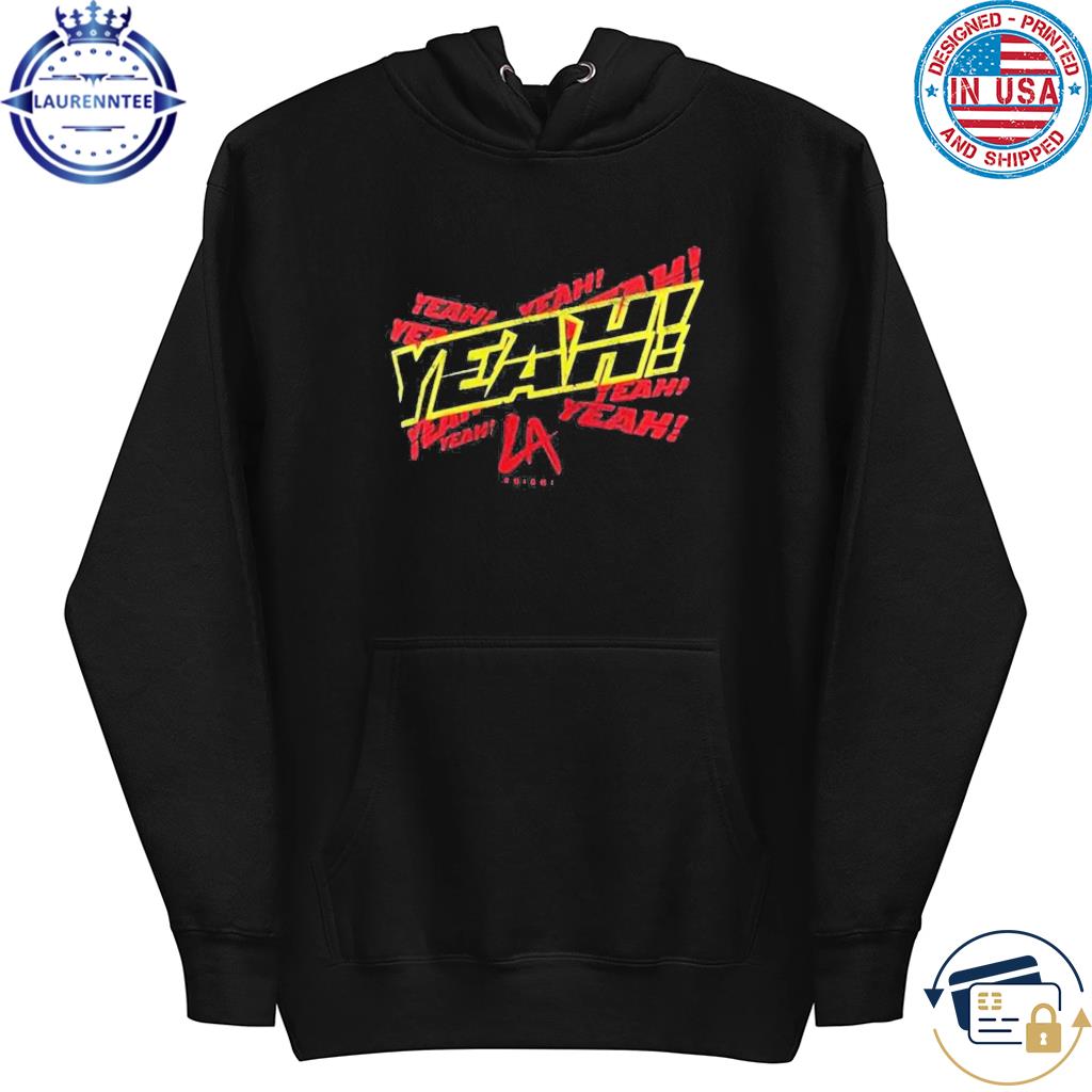 Official men's Black LA Knight YEAH! T-Shirt, hoodie, sweater, long sleeve  and tank top