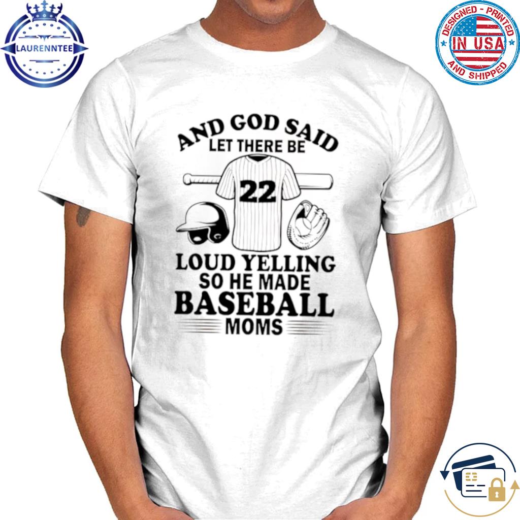 So God Made A Baseball Mom Tee