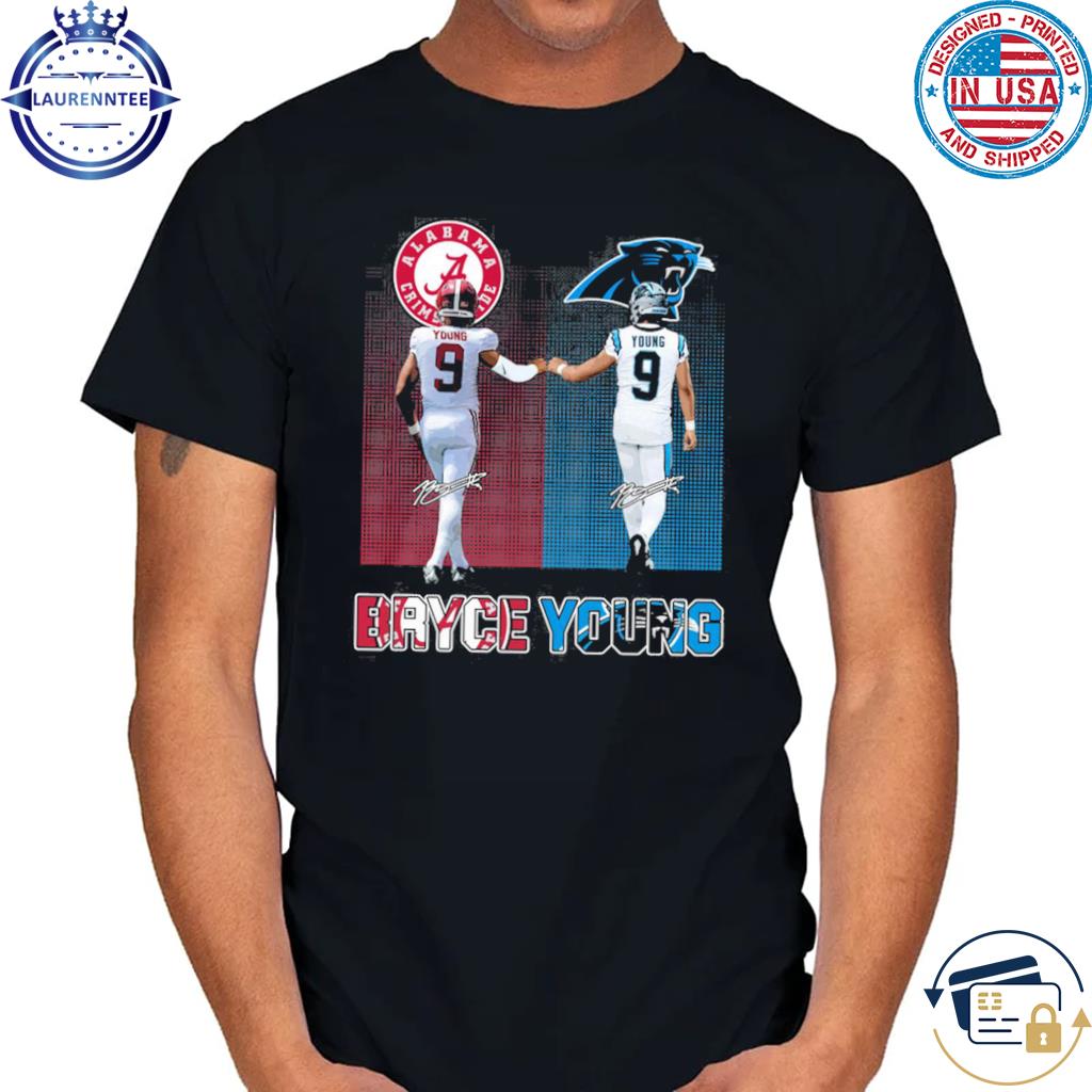 Bryce Young Alabama Crimson Tide And Carolina Panthers Shirt