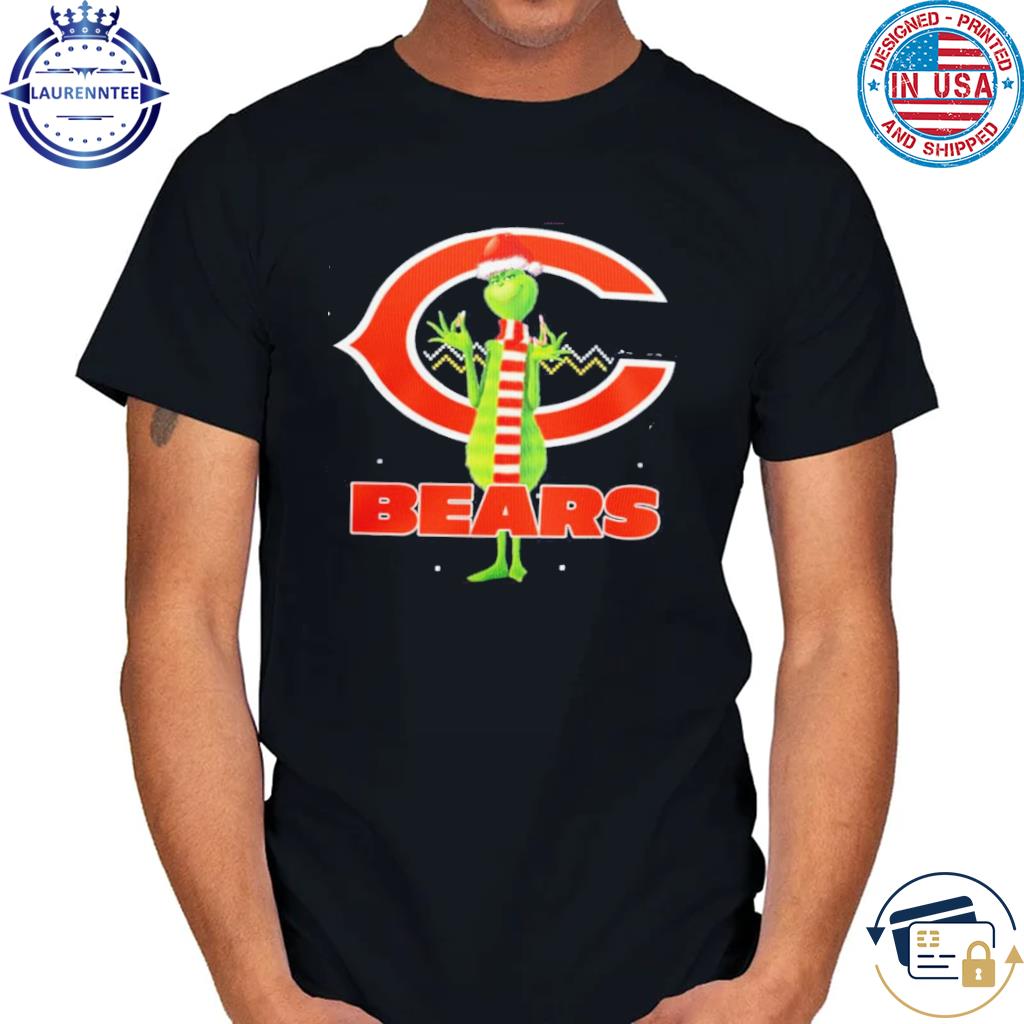 Christmas Gift NFL Chicago Bears Logo With Funny Grinch Christmas Sweater,  hoodie, sweater, long sleeve and tank top