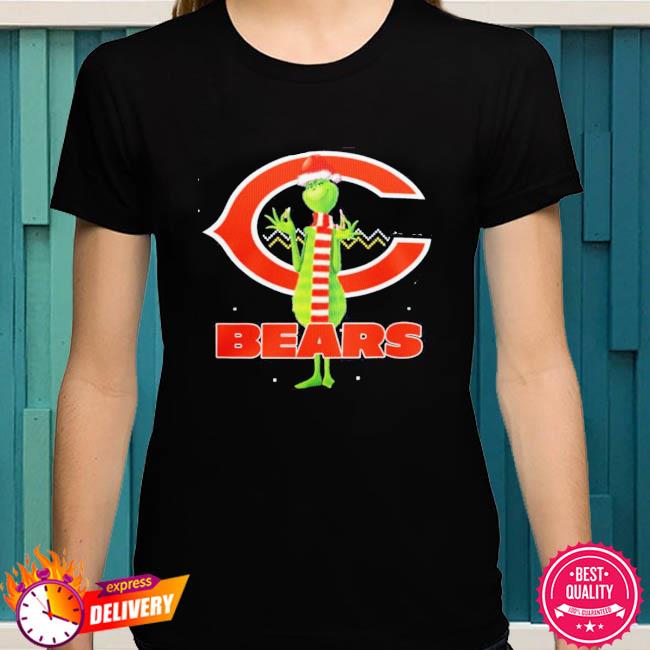 Christmas Gift NFL Chicago Bears Logo With Funny Grinch Christmas Sweater,  hoodie, sweater, long sleeve and tank top