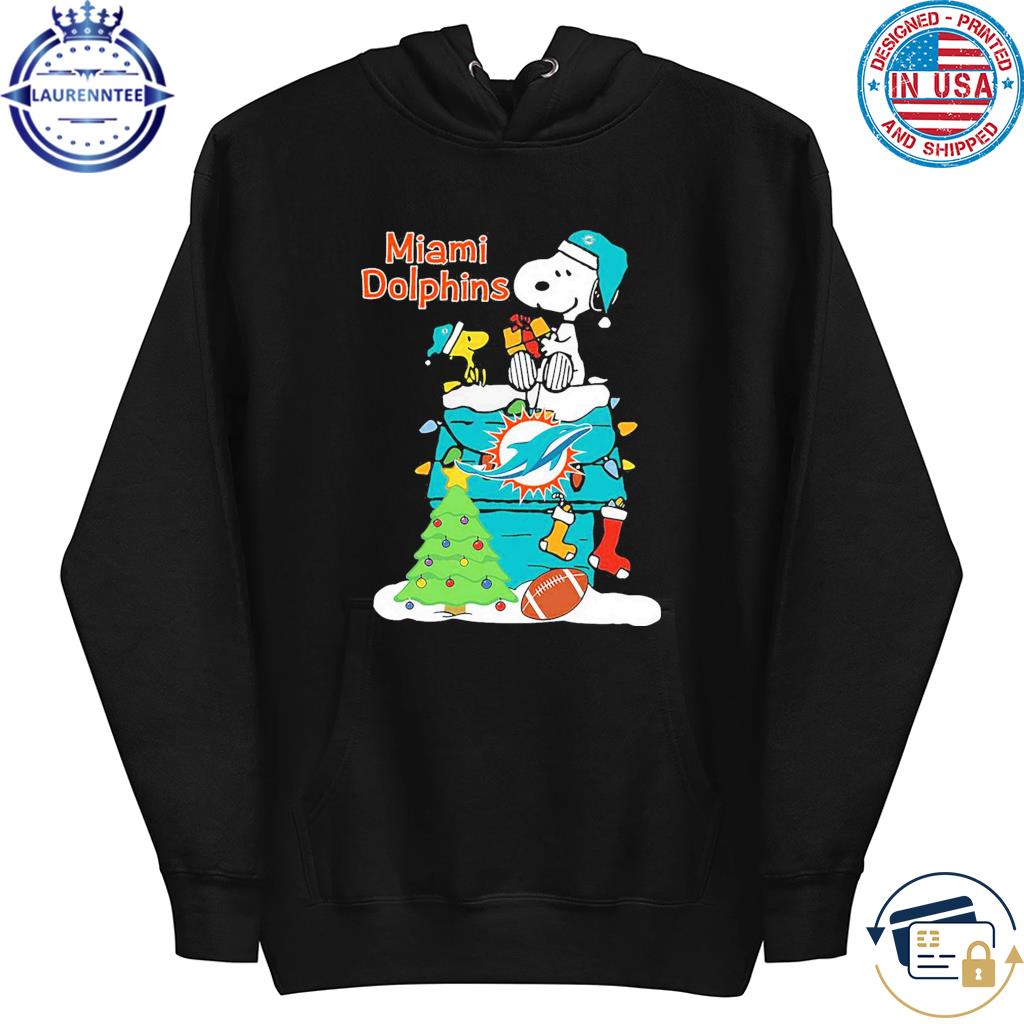 Christmas Snoopy Miami Dolphins Shirt, hoodie, sweater, long