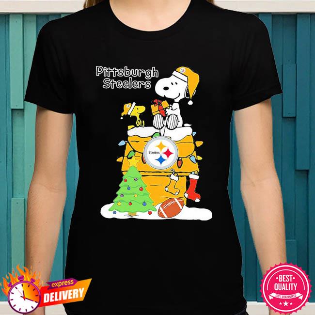 Steelers Christmas Snoopy playing Pittsburgh Steelers shirt, hoodie, sweater,  long sleeve and tank top