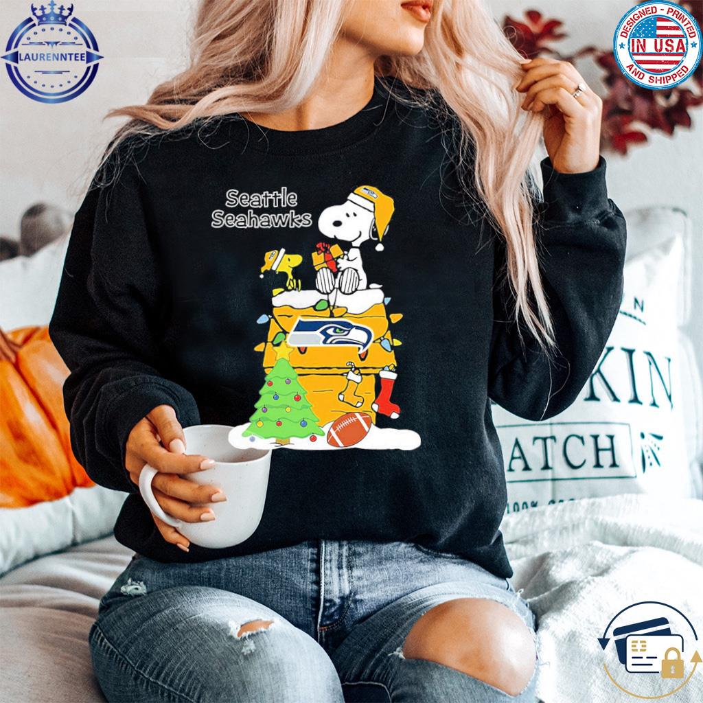 Snoopy the Peanuts seattle seahawks Christmas sweater, hoodie, sweater,  long sleeve and tank top