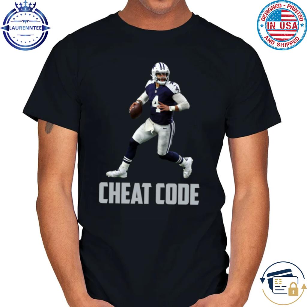 Dak prescott cheat code Dallas football fan shirt, hoodie, sweater, long  sleeve and tank top