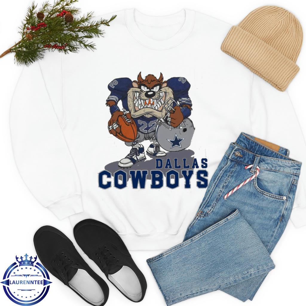 Dallas Cowboys Shirt Highland Cow Football Crewneck Cowboys Looney