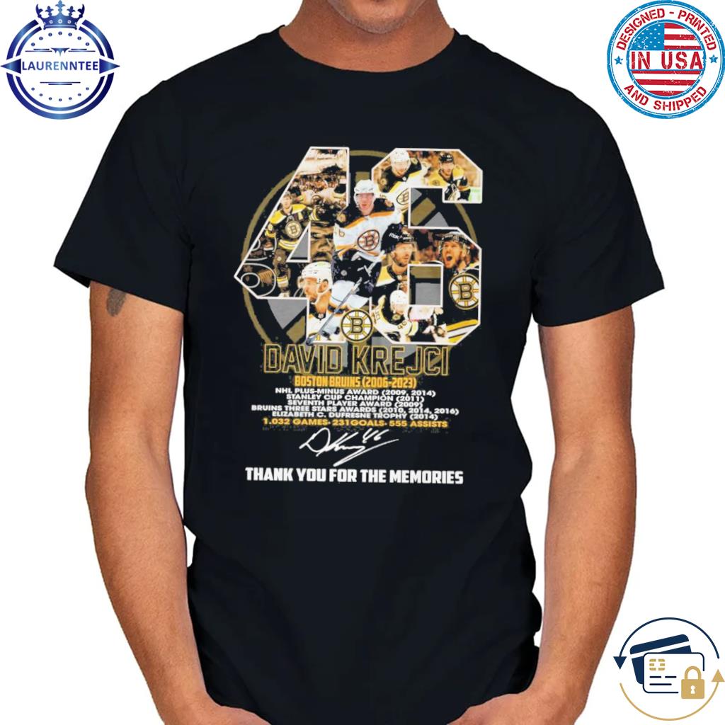 David Krejci Boston Bruins 2006 – 2023 Thank You For The Memories T-Shirt,  hoodie, sweater, long sleeve and tank top