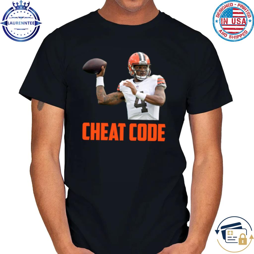 Deshaun watson cheat code cleveland football fan shirt, hoodie