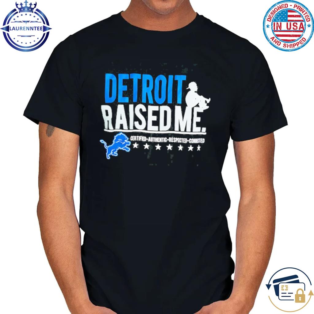 Detroit Lions Three Thirteen Raised Me T-Shirt - Black